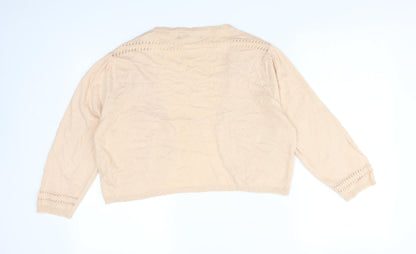 Womens UK Size 18 Atmosphere Orange Cardigan Jumper