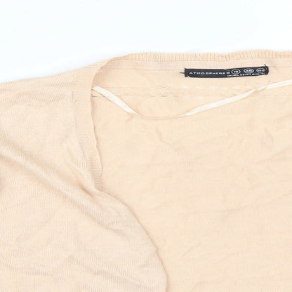 Womens UK Size 18 Atmosphere Orange Cardigan Jumper