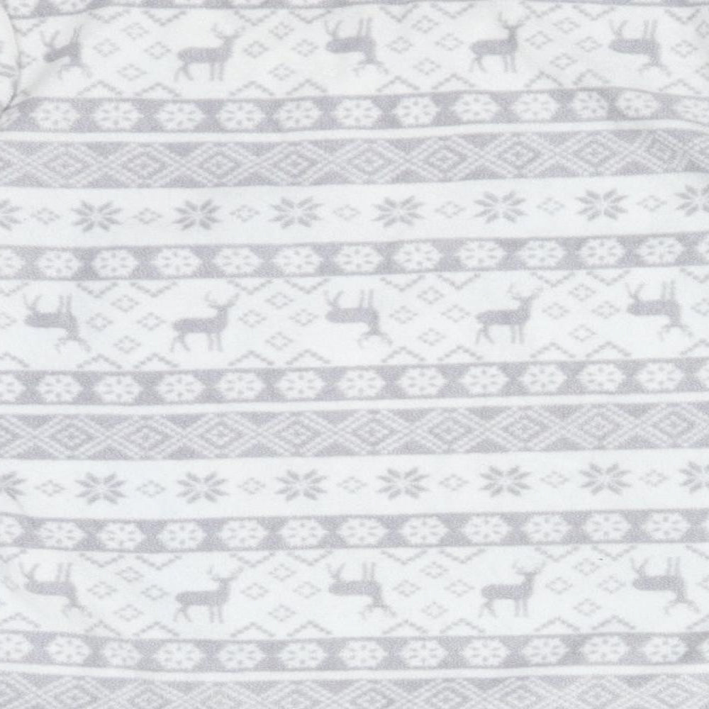 F&F Girls Grey Fair Isle Polyester  Pyjama Top Size 5-6 Years