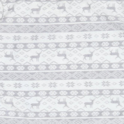 F&F Girls Grey Fair Isle Polyester  Pyjama Top Size 5-6 Years
