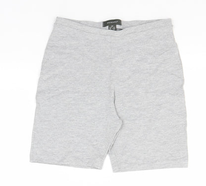 Primark Womens Grey  Cotton Sweat Shorts Size 6  Regular