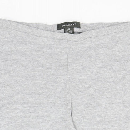 Primark Womens Grey  Cotton Sweat Shorts Size 6  Regular