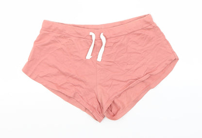 Divided Womens Red  Cotton Sweat Shorts Size XS  Regular