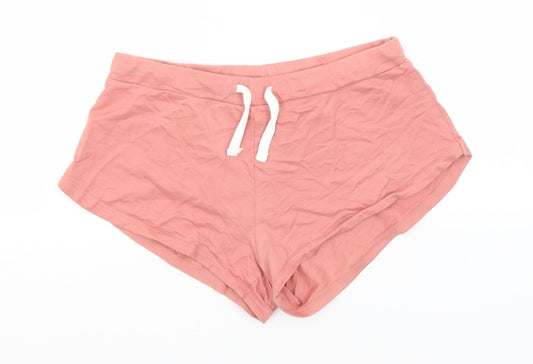 Divided Womens Red  Cotton Sweat Shorts Size XS  Regular