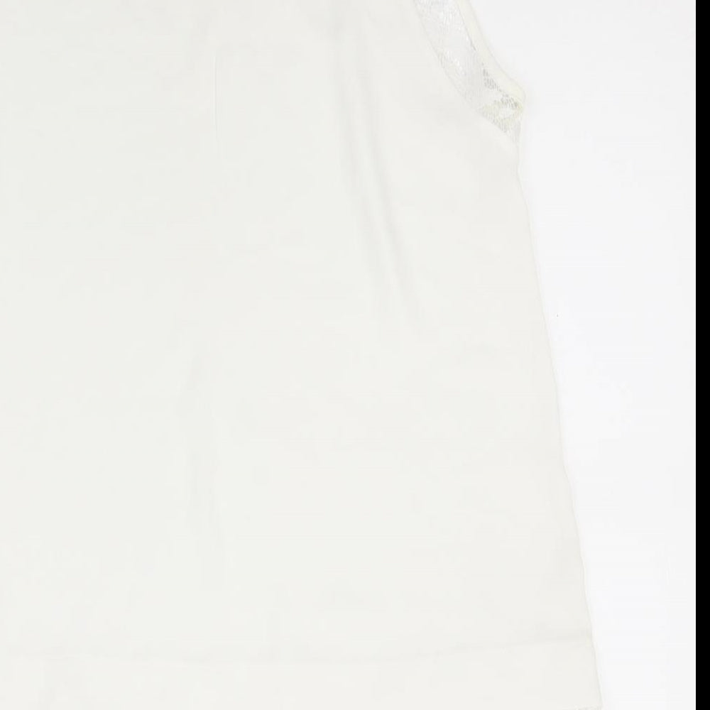 Womens UK Size 12 Wallis White Basic Tank