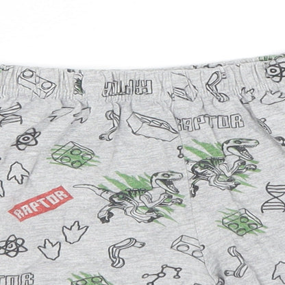 LEGO Boys Grey Geometric Cotton Sweat Shorts Size 4-5 Years  Regular  - Raptor, Lego