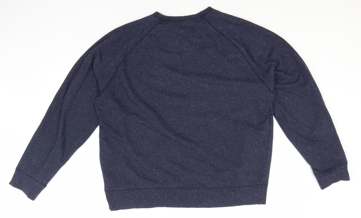 Burton Mens Blue Round Neck  Cotton Pullover Jumper Size XL