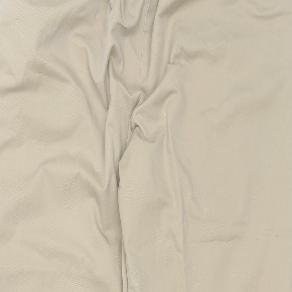 Lands' End Mens Beige  Cotton Trousers  Size 28 L28 in Regular