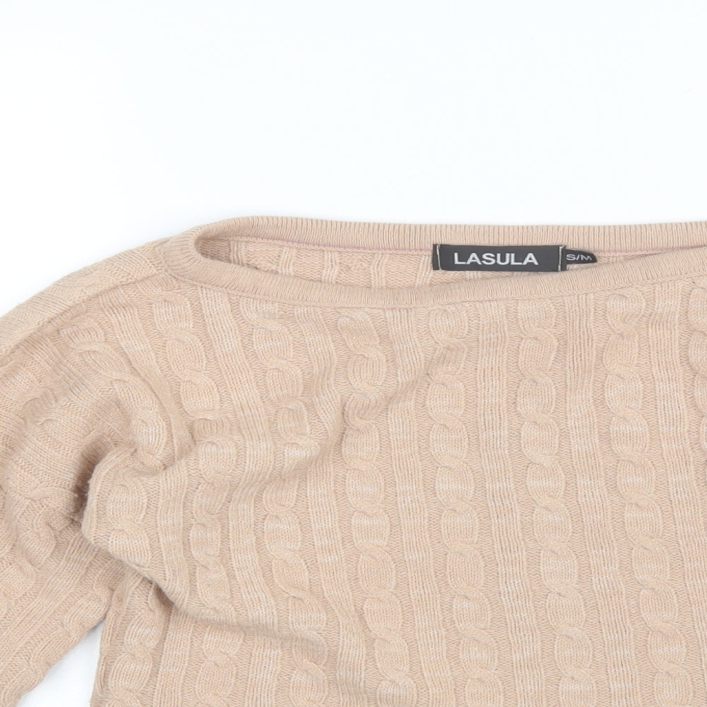 Womens UK Size S Lasula Pink Pullover Jumper