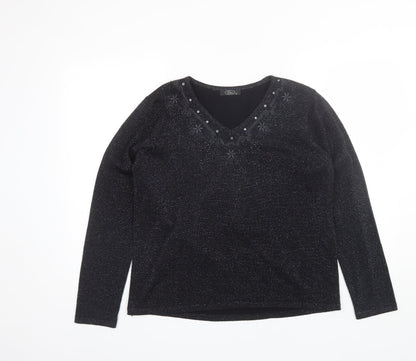 Womens UK Size M BM Black Pullover Jumper