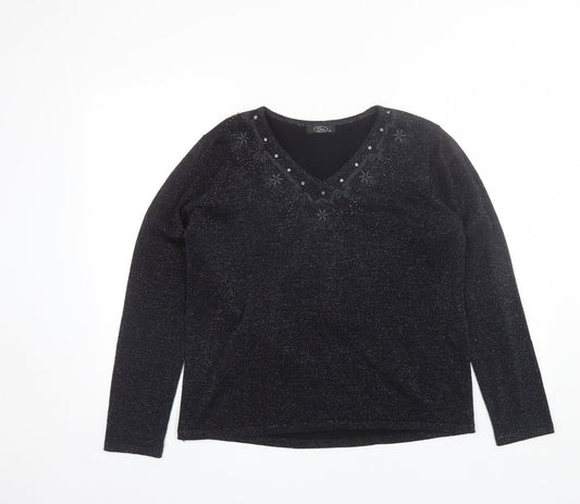 Womens UK Size M BM Black Pullover Jumper