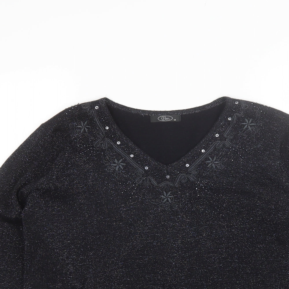 Womens UK Size M BM Black Pullover Jumper