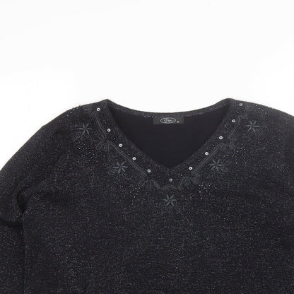 Womens UK Size M BM Black Pullover Jumper