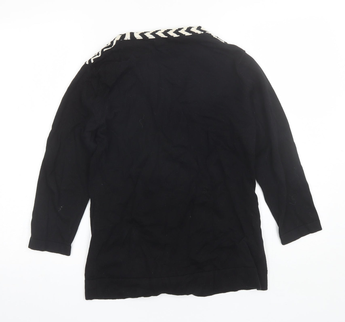 Womens UK Size S Country Casuals Black Cardigan Jumper
