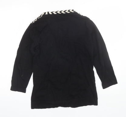 Womens UK Size S Country Casuals Black Cardigan Jumper