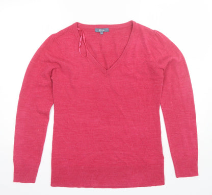 Womens UK Size 14 E-vie Pink Pullover Jumper