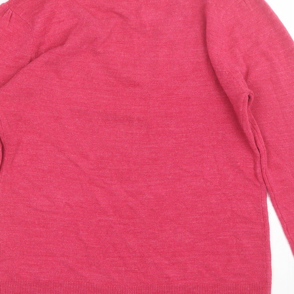 Womens UK Size 14 E-vie Pink Pullover Jumper
