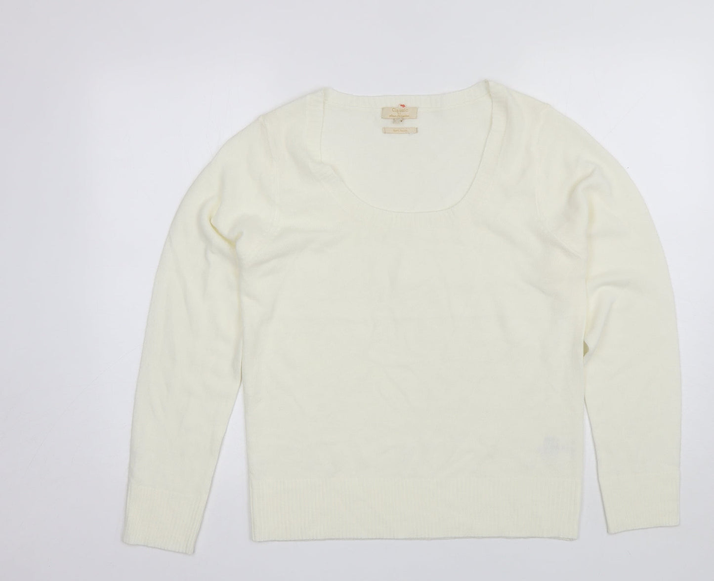 Womens UK Size XL Sarah Hamilton White Pullover Jumper