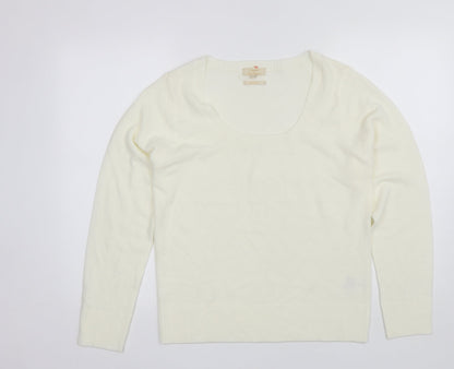 Womens UK Size XL Sarah Hamilton White Pullover Jumper