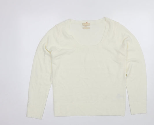 Womens UK Size XL Sarah Hamilton White Pullover Jumper