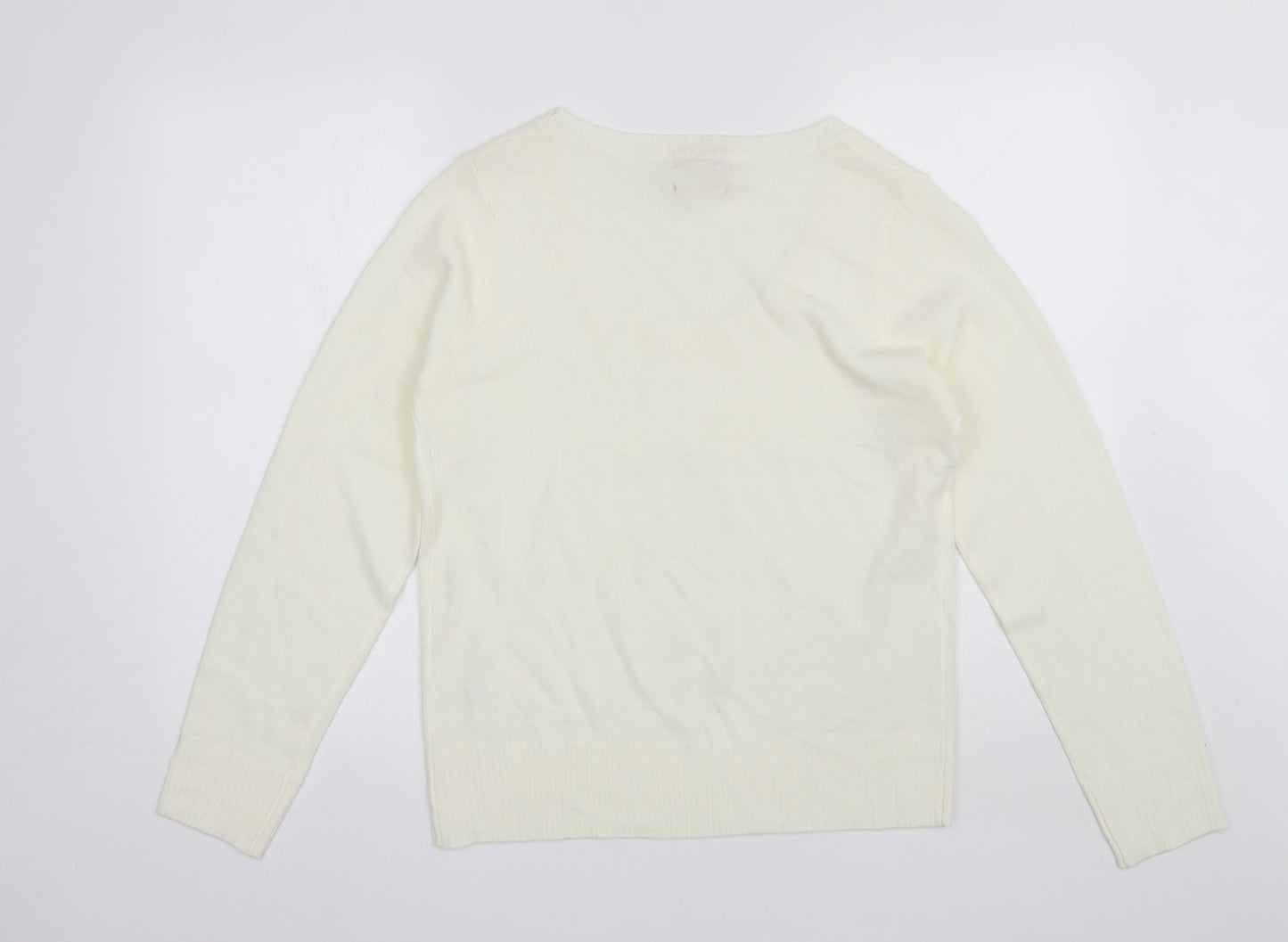 Womens UK Size XL Sarah Hamilton White Pullover Jumper