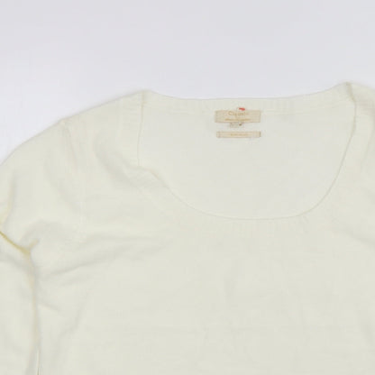 Womens UK Size XL Sarah Hamilton White Pullover Jumper