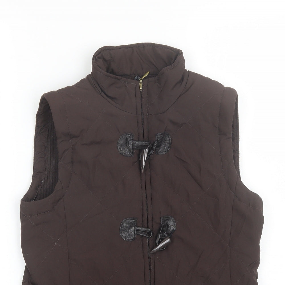 Womens UK Size 10 DASH Brown Gilet