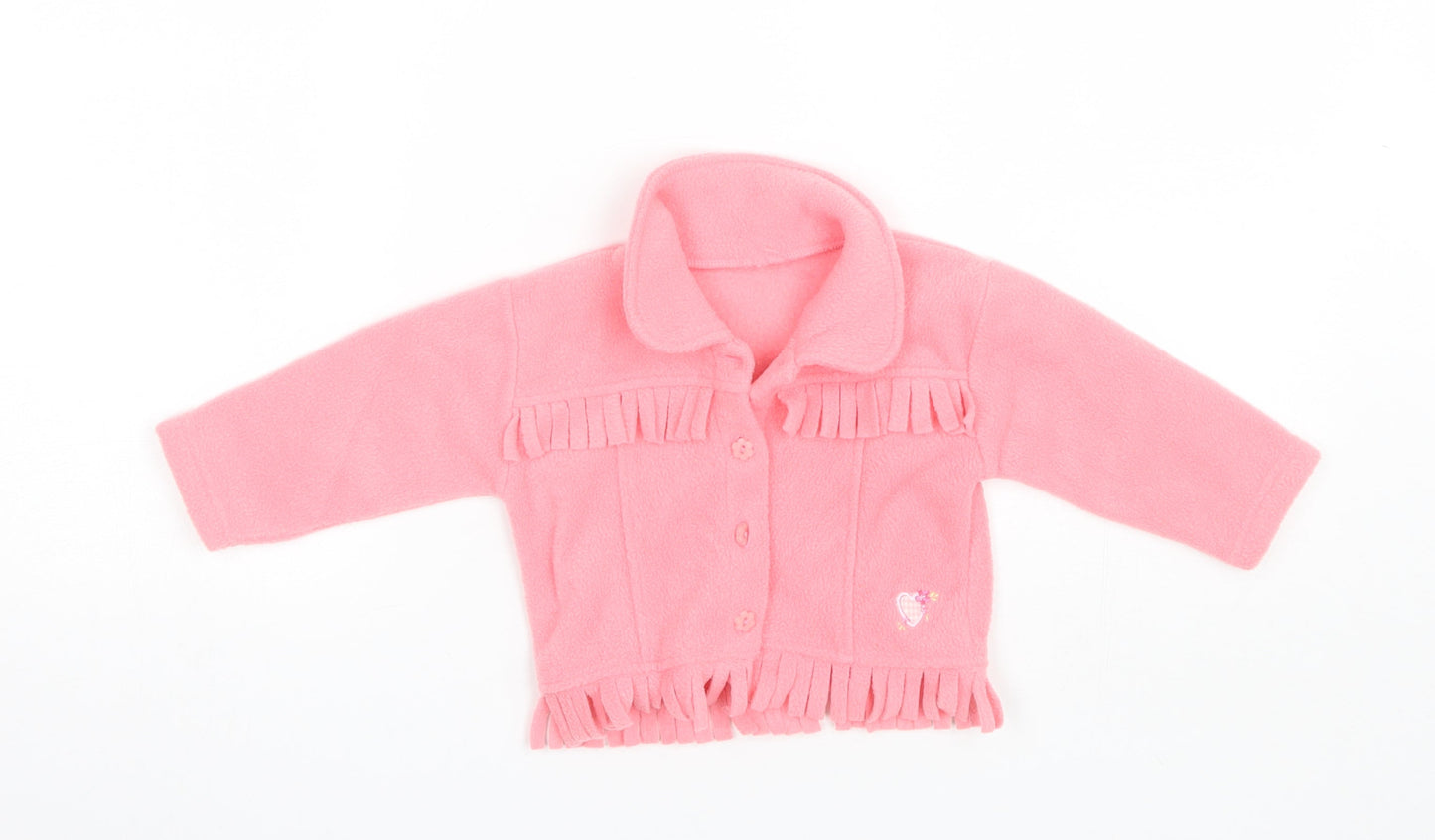 Mothercare Baby Pink  Polyester Cardigan Jumper Size 3-6 Months