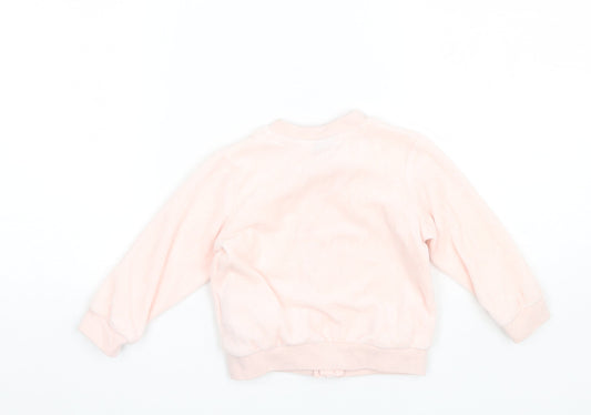 Lupilu Baby Pink  Cotton Full Zip Jumper Size 6-9 Months