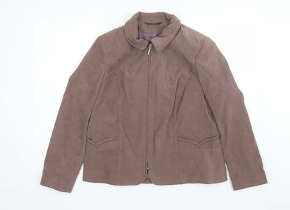 Womens UK Size 18 BM Brown Jacket