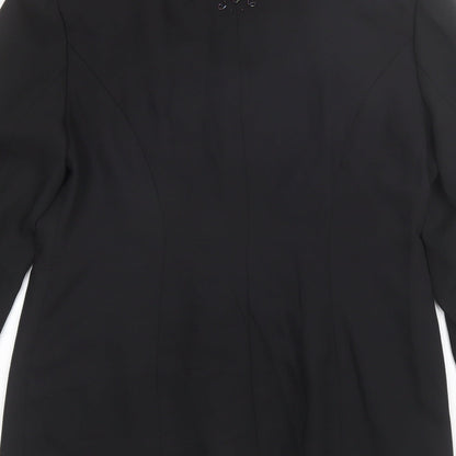 Richards Womens Black   Overcoat Jacket Size 16