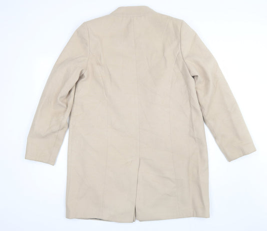 Womens UK Size 16 Marks and Spencer Beige Overcoat