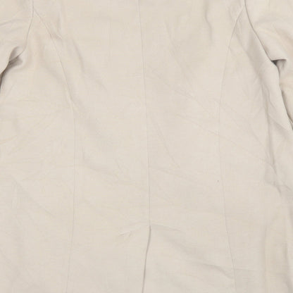 Womens UK Size 16 Marks and Spencer Beige Overcoat