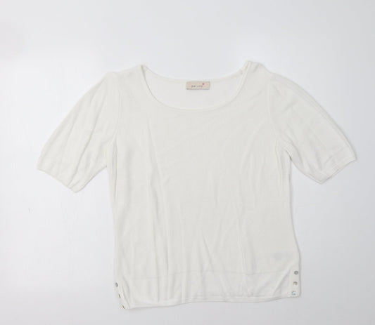 Womens UK Size 14 M&S White Pullover Jumper