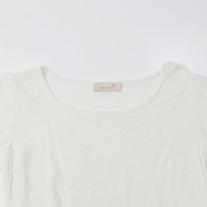 Womens UK Size 14 M&S White Pullover Jumper