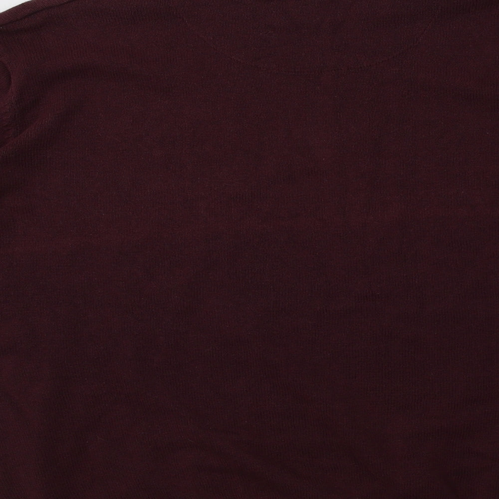 Matalan Mens Purple Crew Neck  Cotton Pullover Jumper Size 2XL