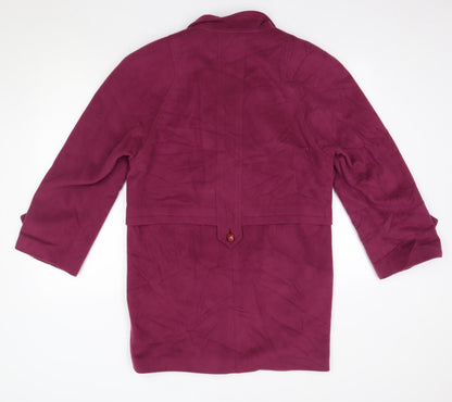 Manfred Mettner Womens Pink   Overcoat Coat Size 6