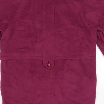 Manfred Mettner Womens Pink   Overcoat Coat Size 6