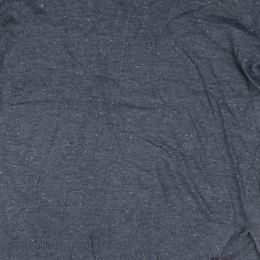 Primark Womens Blue V-Neck  Acrylic Pullover Jumper Size 8