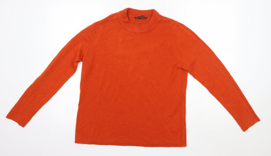 Womens UK Size 14 Bonmarché Orange Pullover Jumper