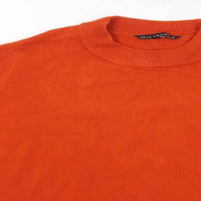 Womens UK Size 14 Bonmarché Orange Pullover Jumper