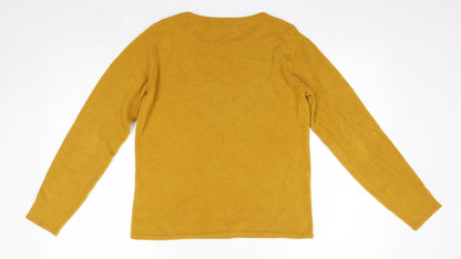 Womens UK Size 10 Bonmarché Orange Pullover Jumper
