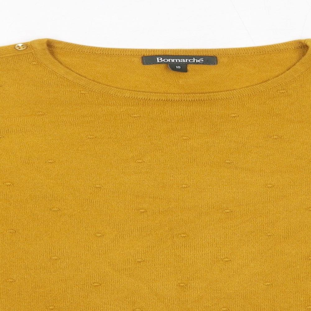 Womens UK Size 10 Bonmarché Orange Pullover Jumper
