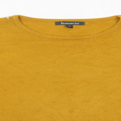 Womens UK Size 10 Bonmarché Orange Pullover Jumper