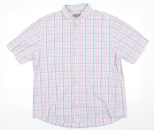 Mens UK Size L Marks and Spencer Multicoloured  Button-Up Short Sleeve Casual Sh
