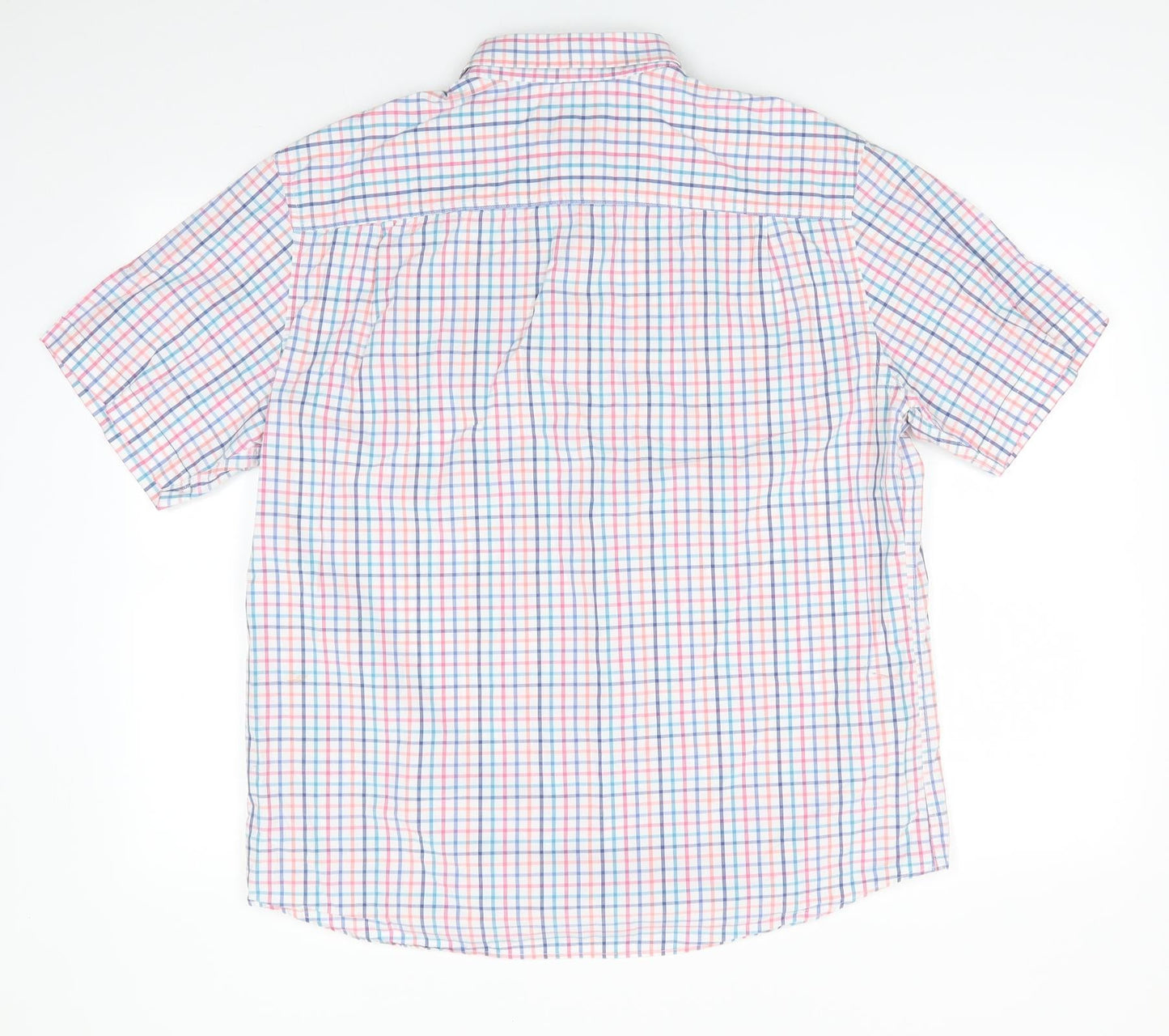 Mens UK Size L Marks and Spencer Multicoloured  Button-Up Short Sleeve Casual Sh