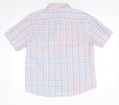Mens UK Size L Marks and Spencer Multicoloured  Button-Up Short Sleeve Casual Sh