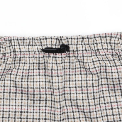 Primark Girls Ivory Check Polyester A-Line Skirt Size 3 Years  Regular  - Beige Black Pink check