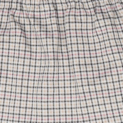 Primark Girls Ivory Check Polyester A-Line Skirt Size 3 Years  Regular  - Beige Black Pink check