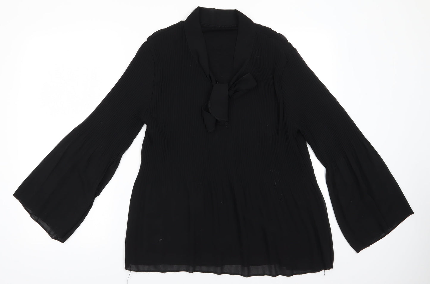 Womens UK Size  Preworn Black Tunic Blouse